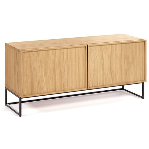Kave Home TV omarica v hrastovem dekorju v naravni barvi 112x51x42 cm Taiana &amp;ndash; Slike