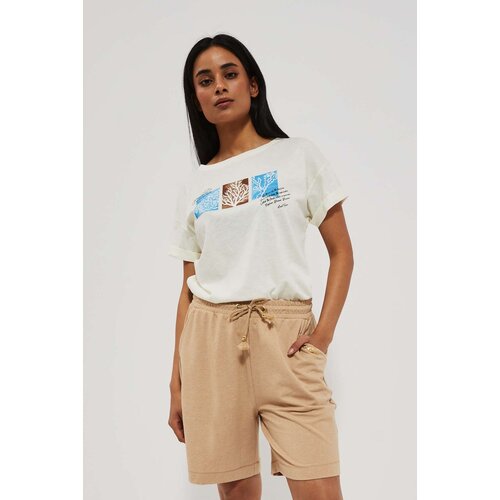 Moodo WOMENS SHORTS L-SH-4009 DBEIGE Cene