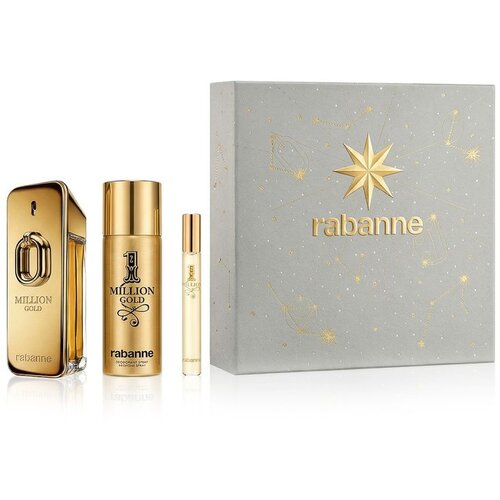 Paco Rabanne Rabanne Million Gold EDP Intense 100 ml + EDT MINI 1 Milion 10 ml + DEO VAPO 1 Million 150 ml (man) Slike