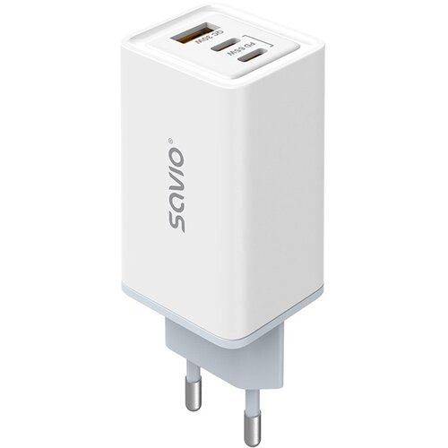 Savio LA-07 GaN 65W mains charger, USB, QC4.0+, PD 3.0, White Cijene