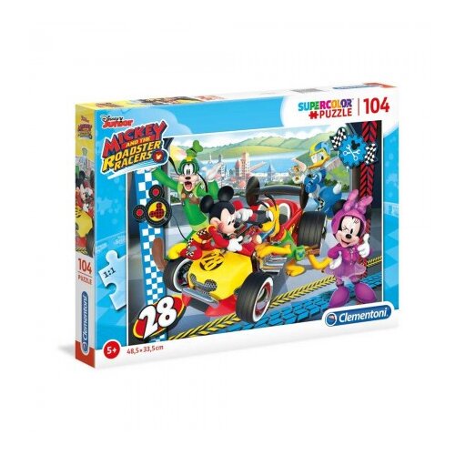 Clementoni puzzle 104 mickey and the roadster racers Cene