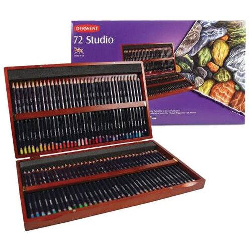 DERWENT drvene boje set 72boje u drvenoj kutiji studio 32199 Cene