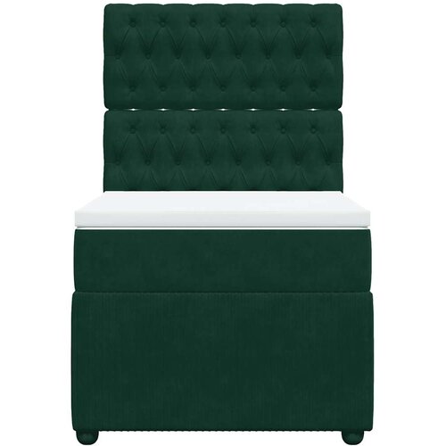 Box spring krevet s madracem tamnozeleni 80 x 200 cm bar&amp;scaron;unasti Slike