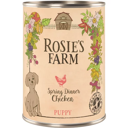 Rosie's Farm Eknomično pakiranje Puppy 24 x 400 g - Puppy: piletina