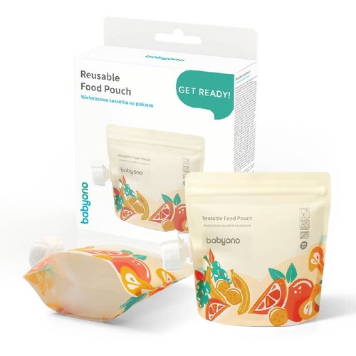 BabyOno Get Ready Reusable Food Pouch vrečka za hrano 5x150 ml Slike