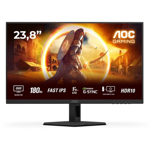 AOC 60.4cm (23.8&amp;ldquo;) Q24G4RE 16:09 2xHDMI+DP IPS black-red Slike