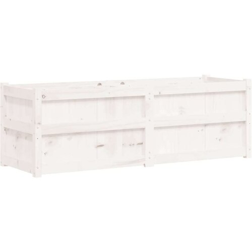 vidaXL Vrtna sadilica bijela 150 x 50 x 50 cm od masivne borovine Cene