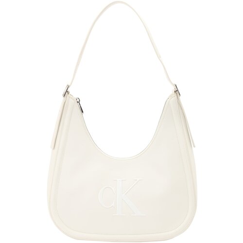 Calvin Klein Torba za čez ramo volneno bela Cene