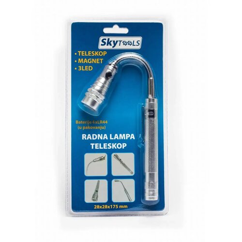 Skycar radna lampa 3x led teleskop sa magnetom Cene