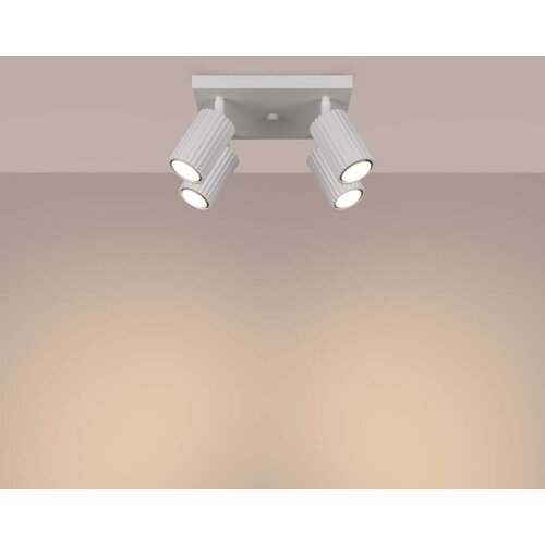  Sollux SL.1545 - Spot svetiljka KARBON 4xGU10/10W/230V, bela Slike