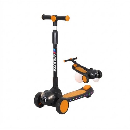  Sklopivi trotinet za decu sa LED trakom i svetlom do 50kg - BC815 Slike