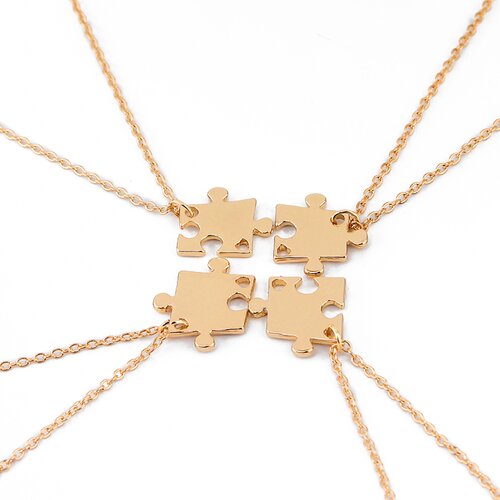 INF Puzzle ogrlica za Best Friends 4-pack Gold, (21237819) Cene