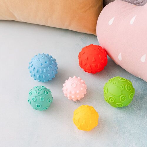 Canpol Sensory balls mehke senzorske kroglice 6 ks 6 kos Slike
