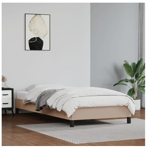  Posteljni okvir kapučino 100x200 cm umetno usnje Cene