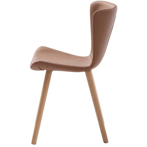 Unique Furniture Rjavi kovinski jedilni stoli v kompletu 2 ks Teslin &amp;ndash; Slike