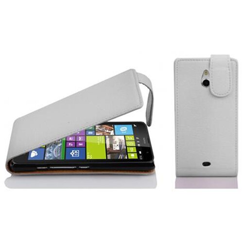 Cadorabo Ohi&scaron;je, združljivo z Nokia Lumia 1320 v snežno bela - Za&scaron;čitni ovitek v obliki flipa iz teksturiranega umetnega usnja, (20563412) Cene