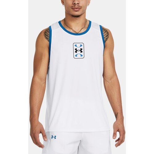 Under Armour Tank Top UA Baseline Performance Tank-WHT - Men Slike