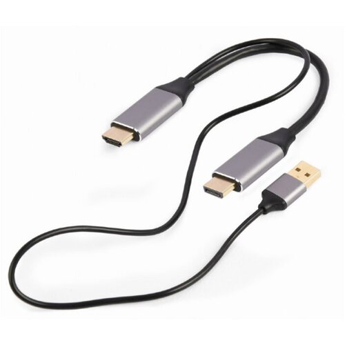  HDMI adapter GEMBIRD Active 4K HDMI male to DisplayPort male adapter cable, 2 m, black, A-HDMIM-DPM-01 Cene