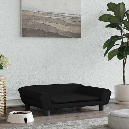  Krevet za pse crni 70 x 48 x 22 cm baršunasti Cene