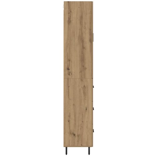  Highboard 2 kom. Umjetnički hrast 69,5 x 34 x 180 cm Slike