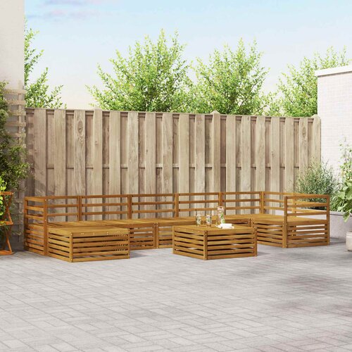  Set vanjskih sofa 8 pcs Prirodna Cijene
