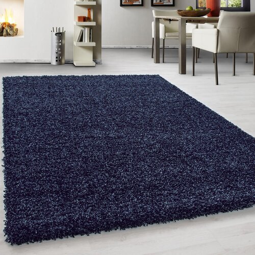 Novel preproga z visokim florom life 1500 160/230 cm tkano temno modra Slike
