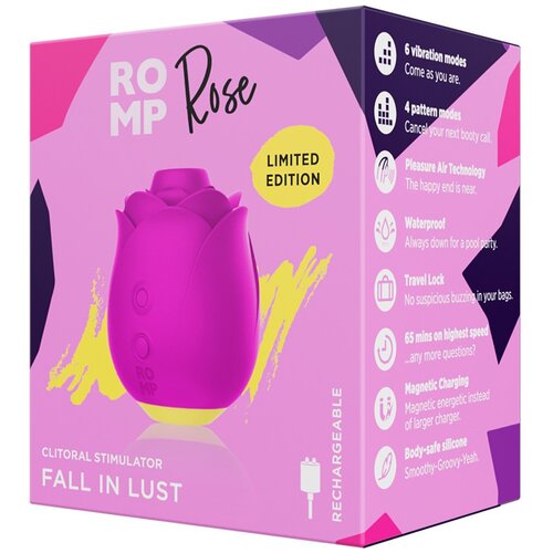 ROMP rose - vibrator z zračnim valovanjem, ki ga je mogoče ponovno napolniti (roza) Cene