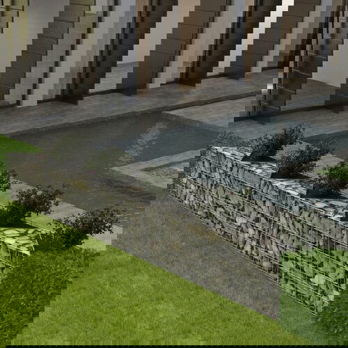 vidaXL Gabionska košara iz pocinkanega jekla 300x30x50 cm Cene