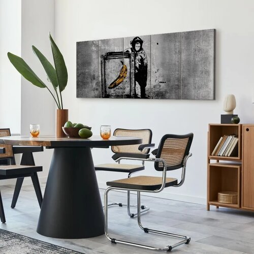  Slika - Banksy: Monkey with Frame 200x80 Premium Print Slike