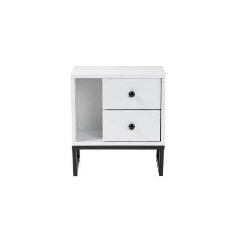 Hanah home noćni ormarić Glimmer, 45,2 x 50 x 29,5 cm, bijela Slike