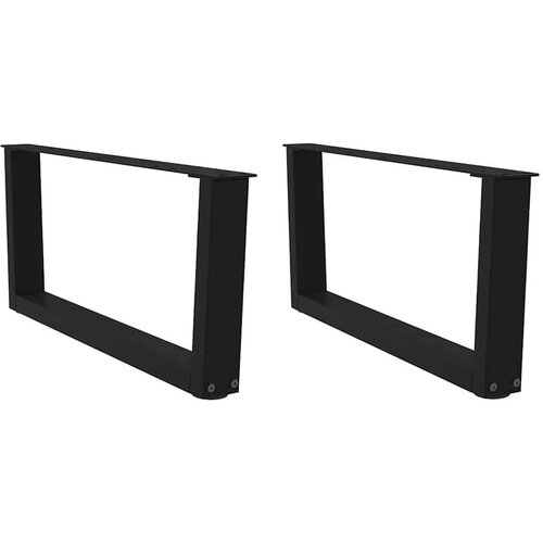  Noge jedilne mize V-oblika 2 kosa črna 70x(30-31,3) cm jeklo Cene