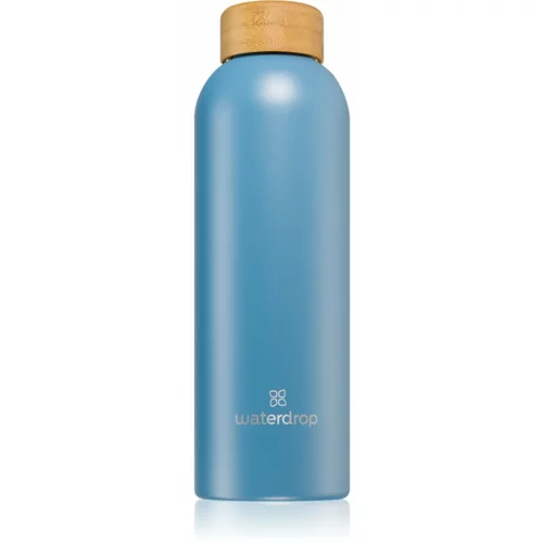 waterdrop Thermo Steel steklenica za vodo iz nerjavnega jekla barva Turquoise Matt 600 ml