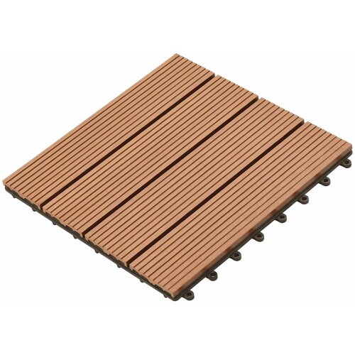 Pločice za decking 11 pcs Smeđa 30 x 30 cm Drvoplastična smjesa Cijene