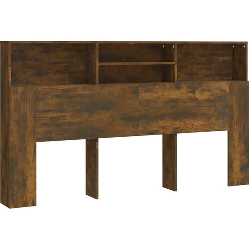 Maison Chic vzglavna omarica - nočna omarica - posteljna omarica dimljeni hrast 180x19x103,5 cm, (21705628) Slike