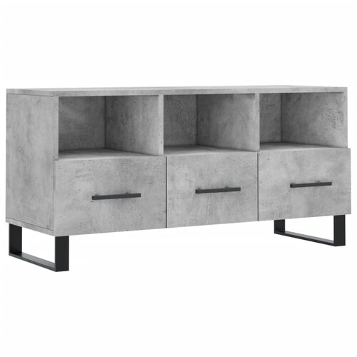 Maison Chic TV omarica - TV stojalo - Televizijska omarica betonsko siva 102x36x50 cm inženirski les, (21701951) Cene