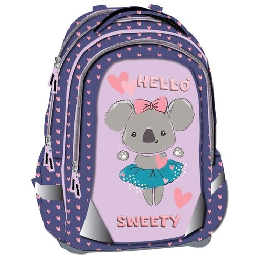 Octopus Anatomska &Scaron;kolska Torba Oet2609 Hello Sweety 42x32x16,5cm ljubičasta Cene