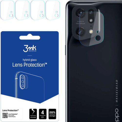 3mk ZA&amp;Scaron;ČITA ZA LEČE ZA OVITEK IZ KALJENEGA STEKLA OPPO FIND X5 PRO, (22000467) Slike