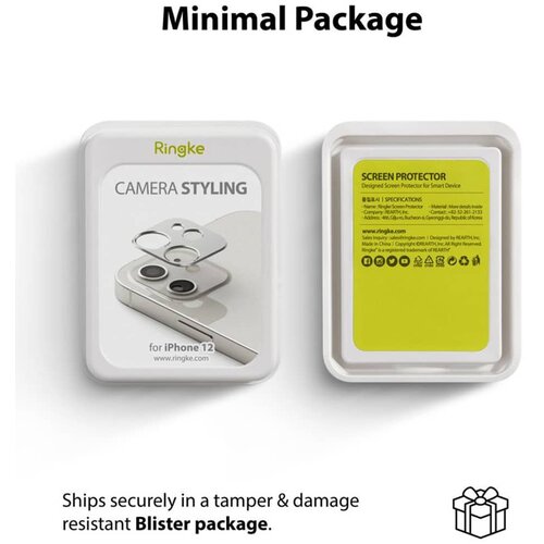 Ringke Kamera Style za iPhone 12 &amp;ndash; barva srebro Slike
