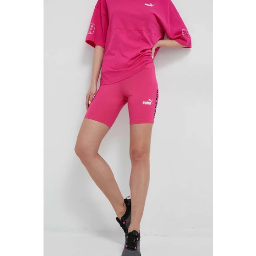 Puma Kratke hlače ženski, roza barva