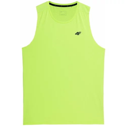 4f Tehnička sportska majica neonsko zelena / crna