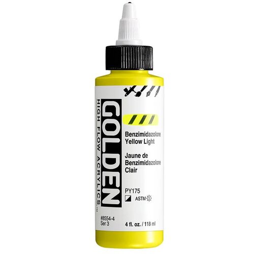  GOLDEN High Flov akrilna boja 118 ml | 8554 Benzimidazolone Yellow Light Slike