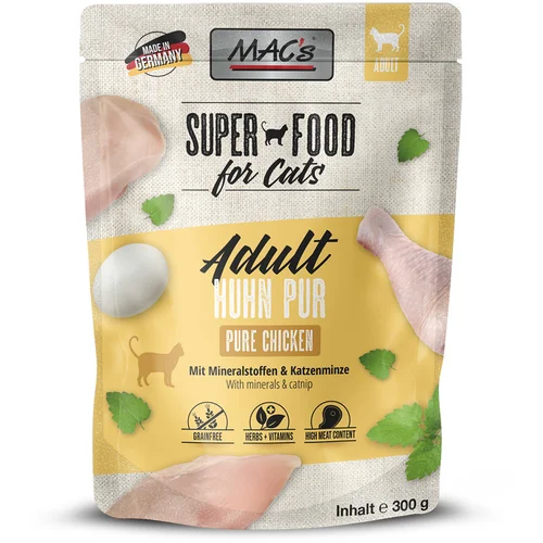 MAC's Ekonomično pakiranje Cat Pouch 24 x 300 g - Čista piletina