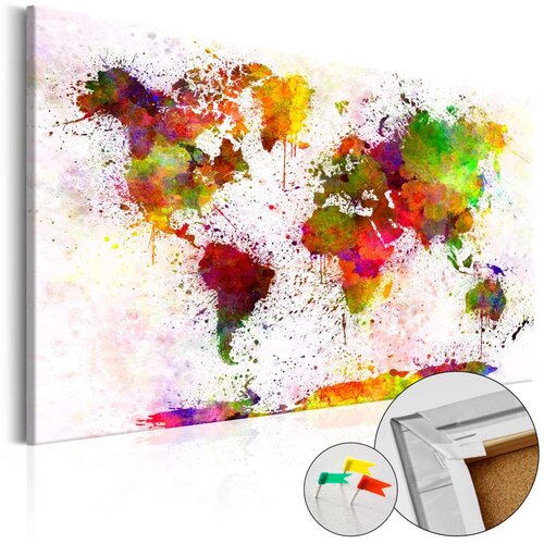  Slika na plutenoj podlozi - Artistic World [Cork Map] 90x60 Slike