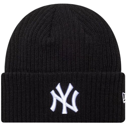New Era WIDE CUFF BEANIE NEW YORK YANKEES BLK Crna Slike