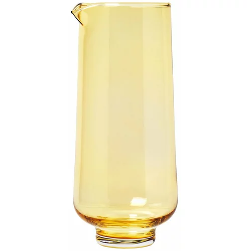 Blomus Rumena steklena karafa za vodo Flow, 1,1 l