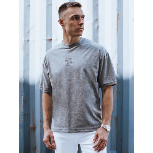 DStreet T-shirt męski z nadrukiem ciemnoszary Cijene