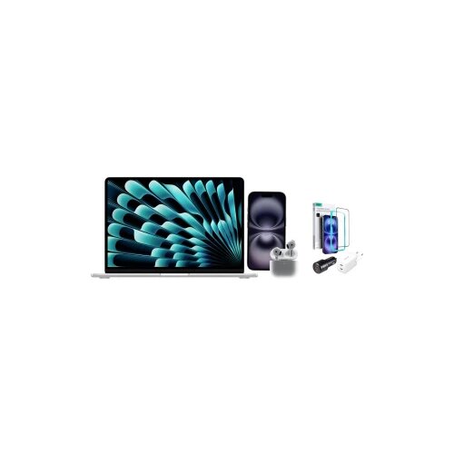 Apple Mit mobil - Bundle MacBook Air 13 (M4, 2025) 33 cm(13 palac )M4256 GB SSDMacOS®MW0W3D/A+MYE73ZD/A+MXP9 Cene
