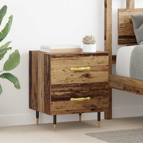  Noćni ormar s ladicama 2 pcs Staro drvo 40 x 35 x 47,5 cm Cijene