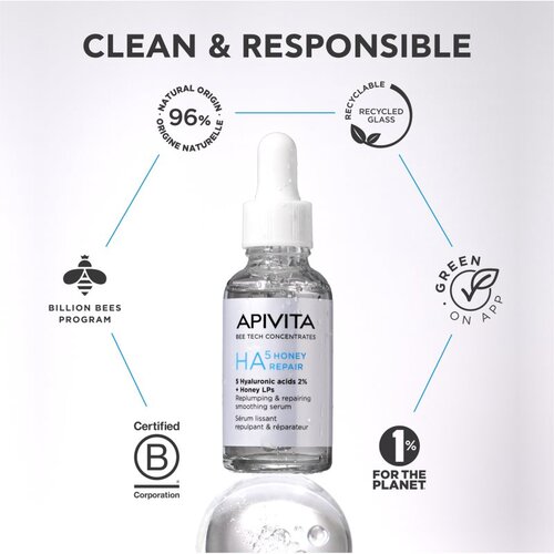 Apivita Bee Tech Concentrates HA5 Honey Repair Serum revitalizirajući serum s hijaluronskom kiselinom 30 ml Slike