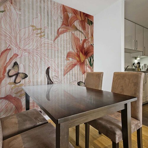  Tapeta - Flowers and butterflies 400x309 Slike